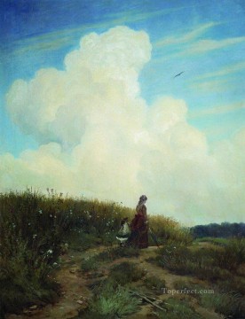 Iván Ivánovich Shishkin Painting - paisaje clásico de verano Ivan Ivanovich
